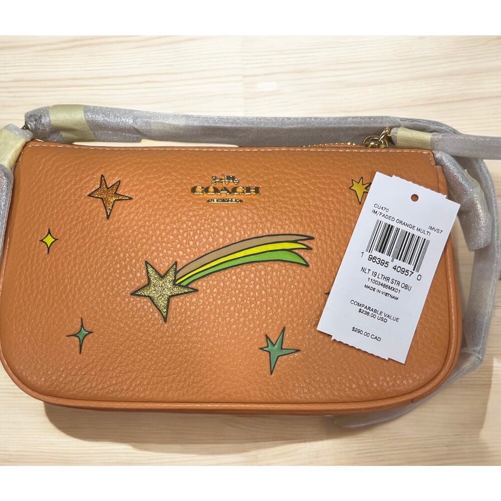 NWT Coach CU470 X Observed By Us Leather Star Print Nolita 19 Bag - Picture 5 of 5